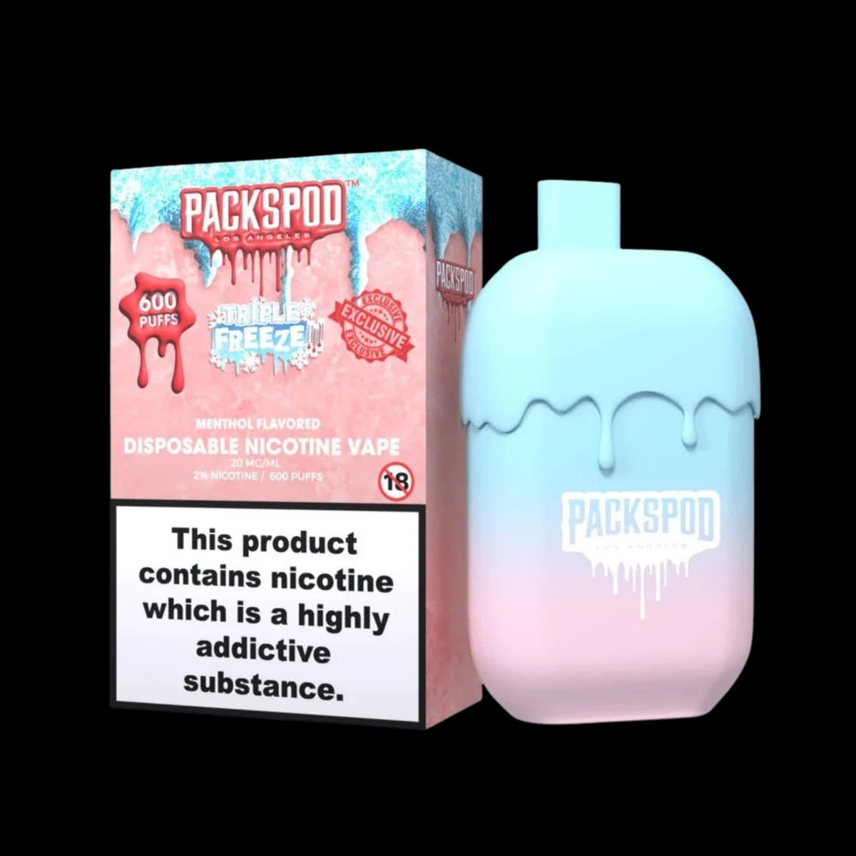 PackSpod 600 Vape – Triple Freeze